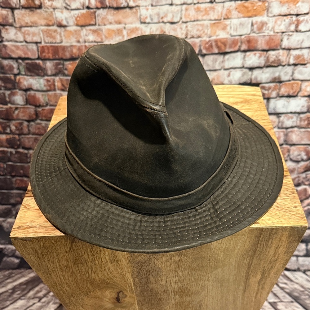 Vintage Field and Stream Leather Indiana Jones Hat